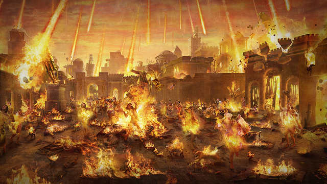 Dopo la ripetuta ostilità e resistenza di Sodoma verso di Lui, Dio la cancella completamente