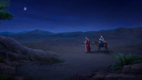 Giuseppe andò via con Maria