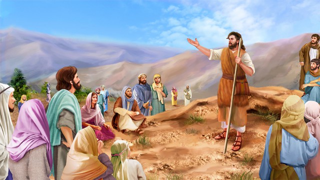 Storie della Bibbia: predicazione di Giovanni il battista