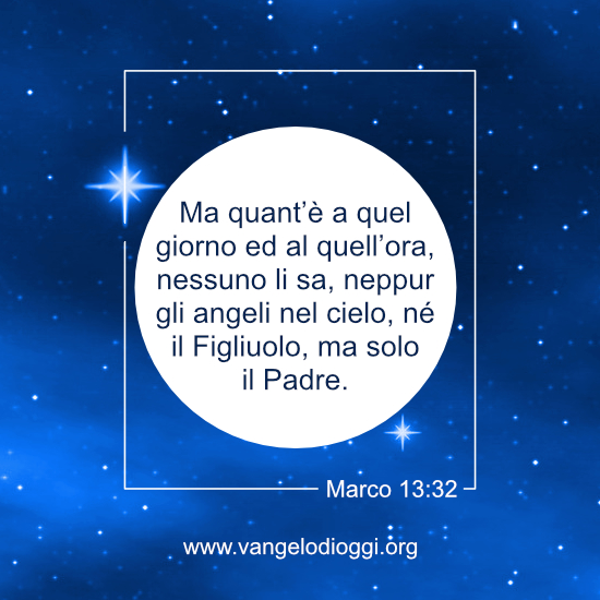 solo Dio lo sa il giorno in cui il Signore ritorna