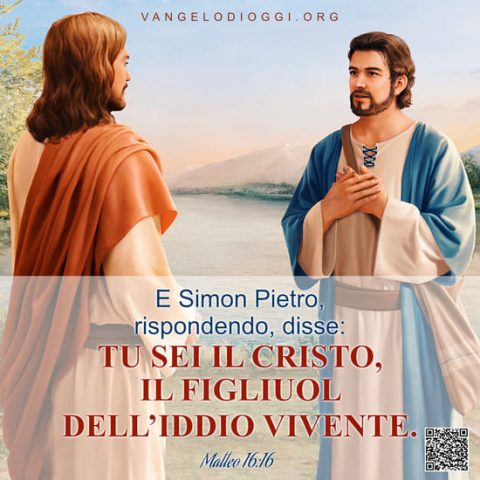 Frasi della bibbia: Matteo 16 Il Signore Gesù e Pietro