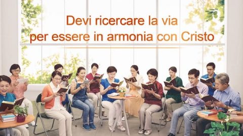 Devi ricercare la via per essere in armonia con Cristo