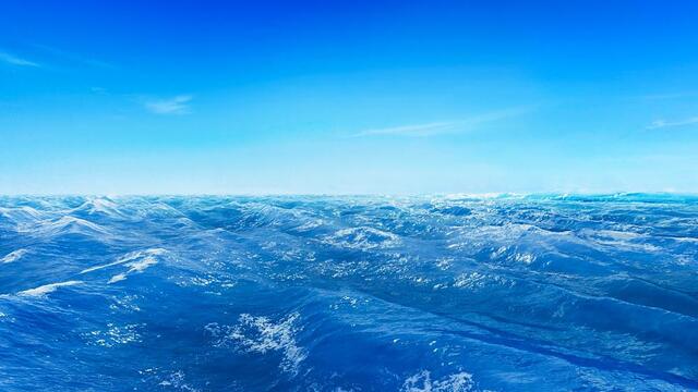 Il secondo giorno, l’autorità di Dio dispone le acque e crea il firmamento, e compare uno spazio per la sopravvivenza più elementare dell’uomo