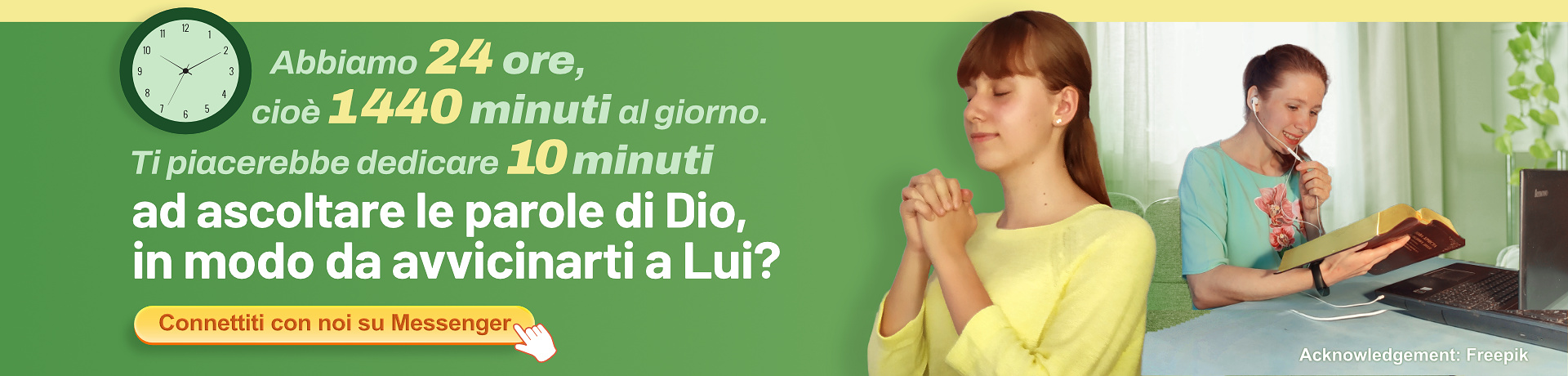 Connettiti con noi su Messenger